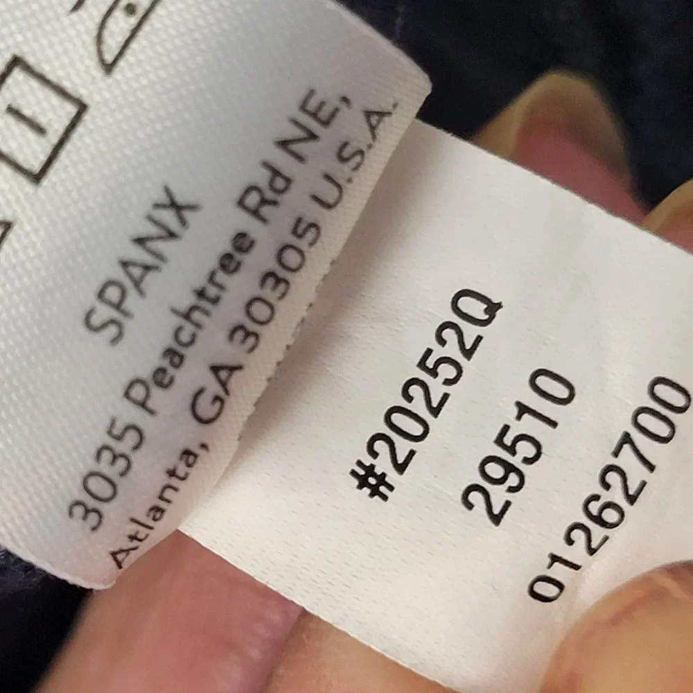 Spanx The Perfect Hi-Rise Flare Ponte Pants Navy Shapewear Size L Petite - Picture 7 of 10